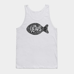 The Christian symbol, the fish is Jesus Christ. Tank Top